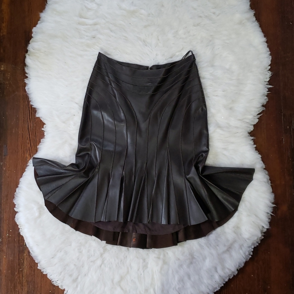 Leather skirt